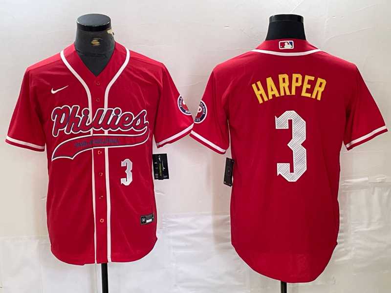 Men's Philadelphia Phillies #3 Bryce Harper Number Red Cool Base Stitched Baseball Jerseys,We sell and wholesale Men's Philadelphia Phillies #3 Bryce Harper Number Red Cool Base Stitched Baseball Jerseys on line form chian!